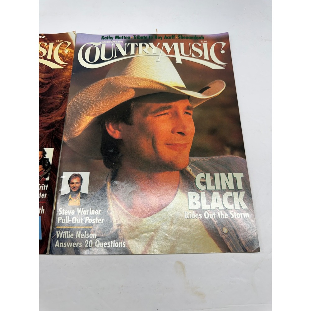 Vintage 1993 Country Music Magazine Lot Reba McEntire Clint Black Travis Tritt - Picture 3 of 5